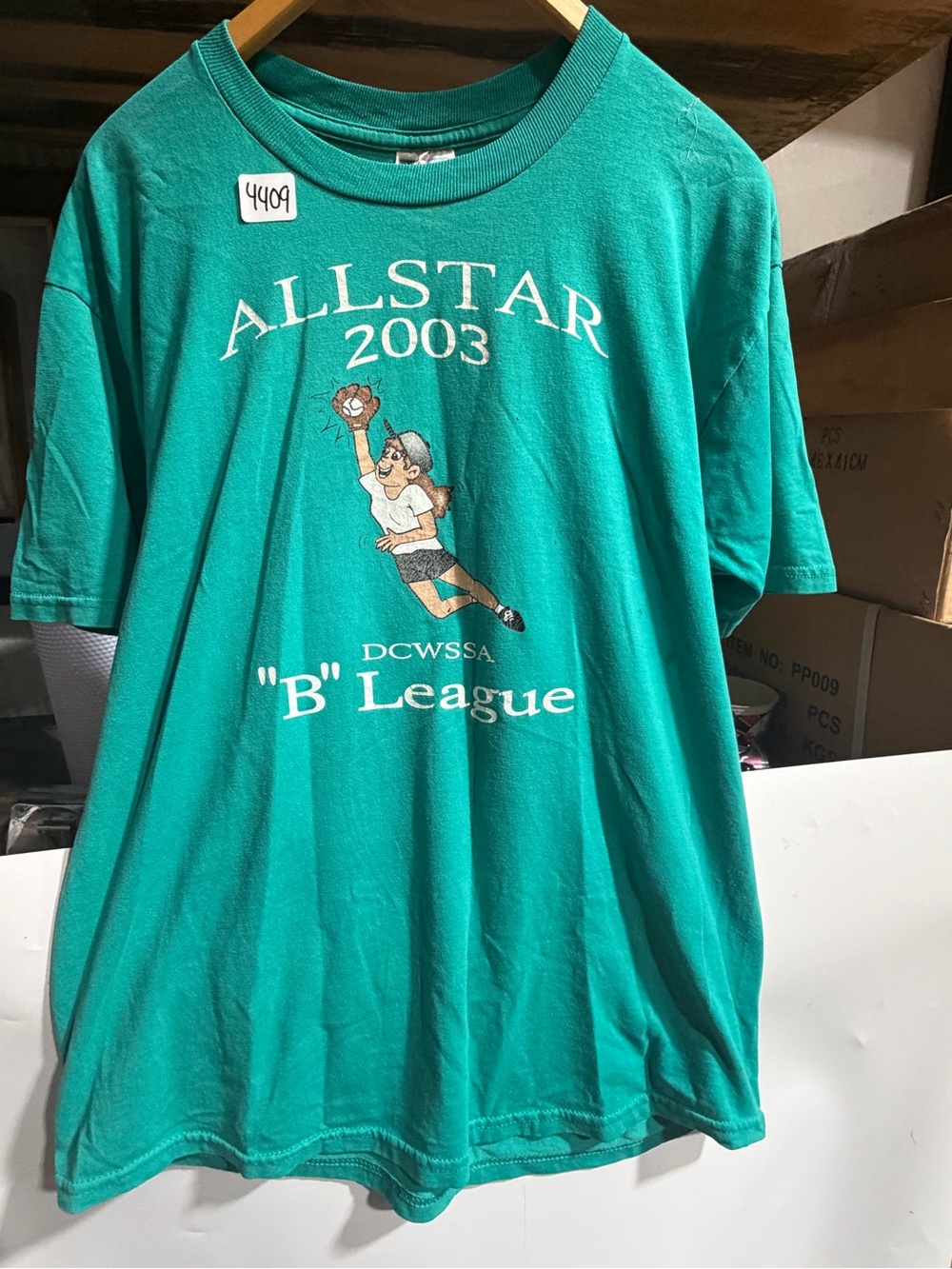 #4409-Jerzees Teal Allstar 2003 'B' League Graphic Tee